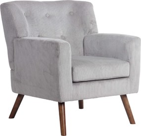 Kreslo Kioni látka cord - sivá