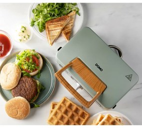 DOMO DO9276C sendvičovač 3 v 1, matná zelená