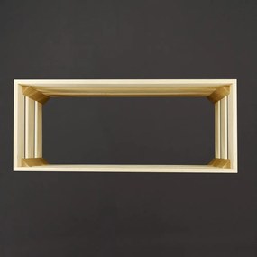 AMADEA Drevený obal na kvetináč prírodný, 52x21, 5x17cm, český výrobok