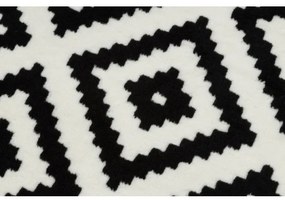 Behúň BCF MORAD Ruta romby čierny / krém - Výpredaj