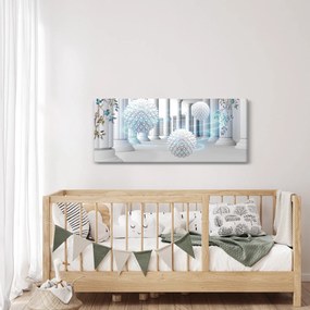 Abstraktný obraz v antickom štýle (120x50 cm)