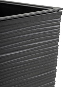 Plastový květináč Bloom Riflo 36,2x56,1 cm černý