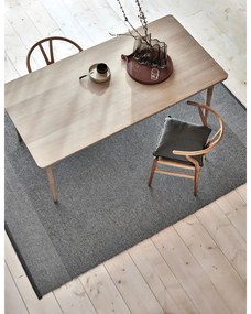 Antracitový vnútorný a vonkajší koberec 60x85 cm Edit Charcoal – Pappelina