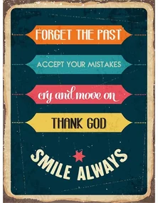 Ceduľa Smile Always