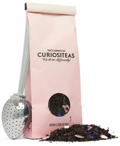 The Cabinet of CURIOSITEAS Organický čierny čaj s rozpustnými konfetami Confettea Pink 75g + sitko