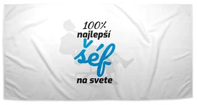 Sablio Uterák 100% najlepší šéf na svete - 50x100 cm