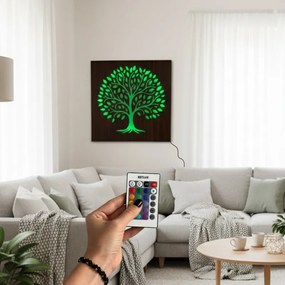 LED obraz Strom života – drevený obraz s podsvietením | SENTOP LED0561