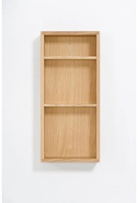 Nástenná kúpeľňová polica z dubového dreva Wireworks Slimline