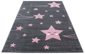 Ayyildiz Dětský kusový koberec KIDS 0610, Růžová Rozmer koberca: 80 x 150 cm