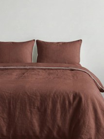 Ľanová posteľná bielizeň Chocolate White, 2 ks