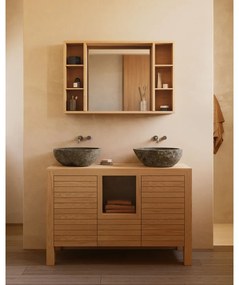 Sivé kamenné okrúhle umývadlo ø 40 cm Tetsu – Kave Home