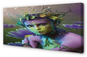 Obraz canvas Elf žene kvety 120x60 cm