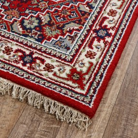 Asra, Kusový ručne tkaný koberec Bidjar red, 90x160, červená, obývacia izba