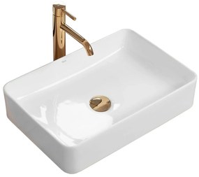 Rea Avia, umývadlo na dosku 510x345x110 mm, biela lesklá, REA-U0840