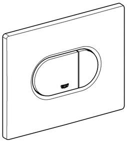 GROHE 38858SH0 - Splachovacie tlačidlo ARENA COSMOPOLITAN 156 × 197 mm biele