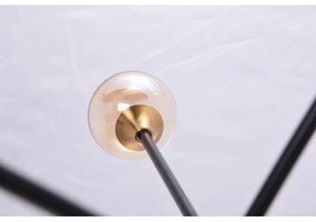 Azzardo AZ4700 - Luster na tyči SOLEN 6xG9/30W/230V čierna/zlatá