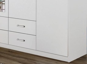 Šatníková skriňa Gamma, biela