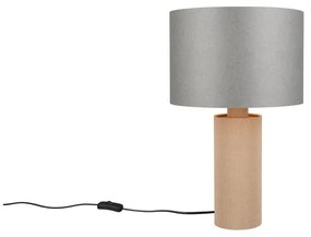 Sivo-béžová stolová lampa (výška 48 cm) Canio – Trio