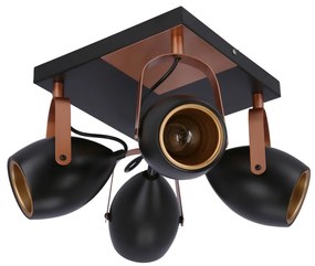 Bodové svietidlo ANICA 4xE14/40W/230V čierna/medená