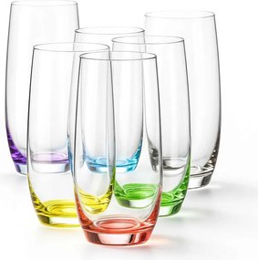 Crystalex Farebné poháre Club Rainbow 350 ml 6 ks