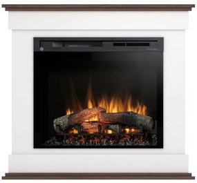 Elektrický krb Lenox 28 biely/tmavý dub