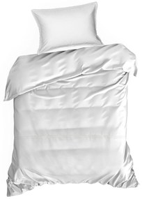 SATÉNOVÉ OBLIEČKY RETRO5 160X200 CM, 2KS 70X80 CM BIELE