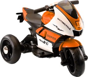 LEAN CARS Detská elektrická trojkolka HT-5188 LED MP3 oranžová