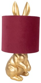 Red & Gold Rabbit nočná lampa Ø20*42