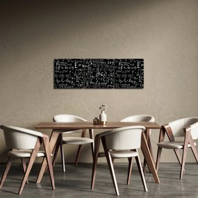 Obraz - Matematika (s hodinami) (90x30 cm)