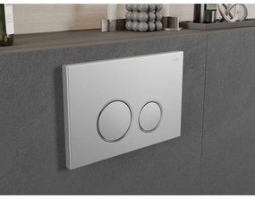 Mexen Fenix Air 05, pneumatické dvojité tlačidlo na splachovanie, chróm matný, 6A0502