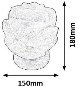 Rabalux 2676 - Soľná lampa FLORES 1xE14/15W/230V