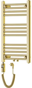 Mexen Mars, elektrické vykurovacie teleso 700 x 400 mm, 300 W, zlatá lesklá, W110-0700-400-2300-50