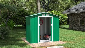 Záhradný domček plocha 213 x 127 cm (zelený)