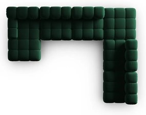 Zelená zamatová pohovka 379 cm Bellis – Micadoni Home