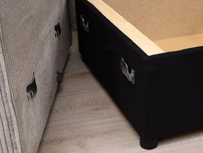 AKCE Tmavě modrá rohová pohovka SMART COSARO, oboustranná + 2 polštářky ZDARMA II. jakost