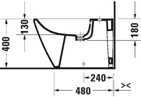 Duravit 2294100000 - Voľne stojací bidet D-NEO keramika/lesklá biela
