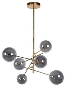 Lucide 46417/06/10 - LED Luster na tyči ALARA 6xG4/1,5W/230V zlatá