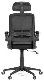 Autronic BONTEC Kancelárska stolička, hojdací mechanizmus, čierna sieťovina, KA-Q842 BK Farba: Čierna