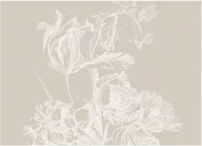 Vliesová tapeta Engraved Flowers