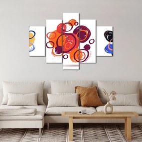 Obraz farebných kruhov (150x105 cm)