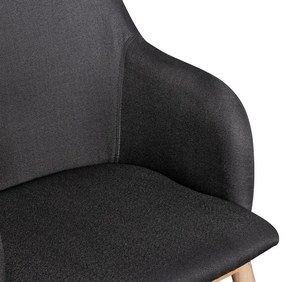 Wohnling Jedálenská stolička v škandinávskom štýle (antracitová)  (100235621)
