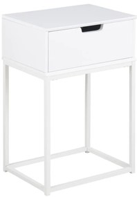 Nočný stolík CARLY biely