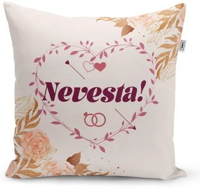 Sablio Vankúš Nevesta srdce: 40x40 cm