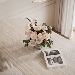 JEDÁLENSKÝ STÔL DEBORA PIESKOVEC 180 cm + 4 x STOLIČKA BÉŽOVÁ