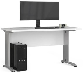 Voľne stojaci počítačový stôl BM-135 biely