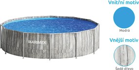 Marimex | Bazén Marimex Florida 3,66x0,99 m so zabudovaným skimmerom - ŠEDÉ DREVO | 10340318