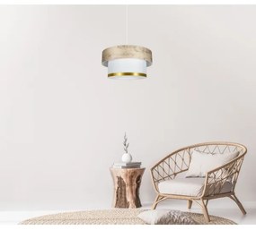 Luster na lanku RESSA 1xE27/60W/230V zlatá