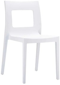Stohovateľná stolička DS185656 - Biela