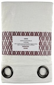 Záves Odin na priechodkách 135x250 ecru Merkury Home