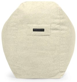 Krémový sedací vak z textílie buklé Snug Long 140 – SLOWDOWN